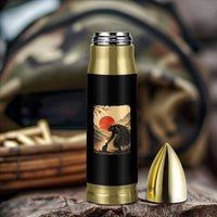 Vintage Japanese Art Samurai Warrior Black Cat Bullet Tumbler Ukiyoe Style Boop Meme