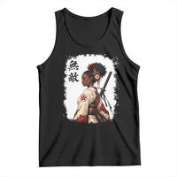 Afro African Pride Samurai Black Girl Tank Top Vintage Japanese Sumie Katana Graphic