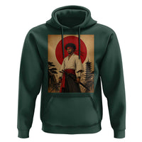 Afro American Samurai Bushido Warrior Hoodie Vintage Japanese Ukiyoe Graphic