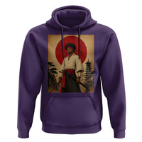 Afro American Samurai Bushido Warrior Hoodie Vintage Japanese Ukiyoe Graphic