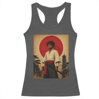 Afro American Samurai Bushido Warrior Racerback Tank Top Vintage Japanese Ukiyoe Graphic