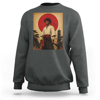 Afro American Samurai Bushido Warrior Sweatshirt Vintage Japanese Ukiyoe Graphic