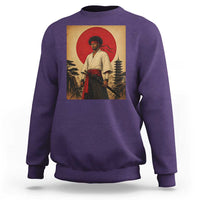 Afro American Samurai Bushido Warrior Sweatshirt Vintage Japanese Ukiyoe Graphic