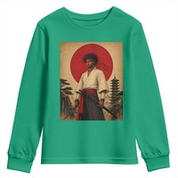 Afro American Samurai Bushido Warrior Youth Sweatshirt Vintage Japanese Ukiyoe Graphic