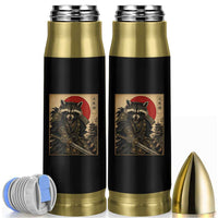 Funny Samurai Raccoon Bullet Tumbler Vintage Japanese Ukiyoe Warrior Graphic