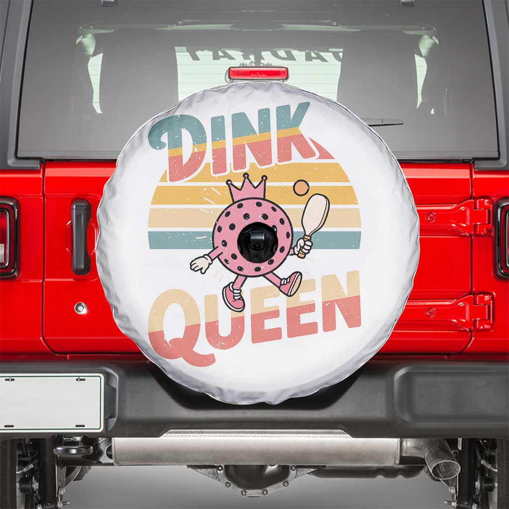 Pickleball Girl Lover Spare Tire Cover Dink Queen - Wonder Print Shop