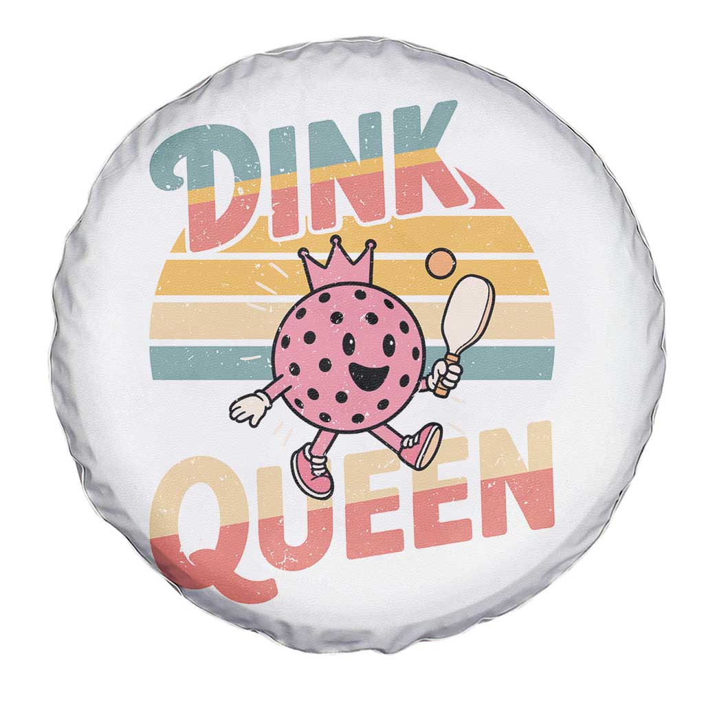 Pickleball Girl Lover Spare Tire Cover Dink Queen - Wonder Print Shop