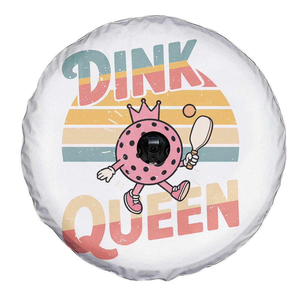 Pickleball Girl Lover Spare Tire Cover Dink Queen - Wonder Print Shop