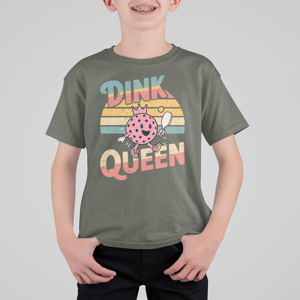 Pickleball Girl Lover T Shirt For Kid Dink Queen - Wonder Print Shop