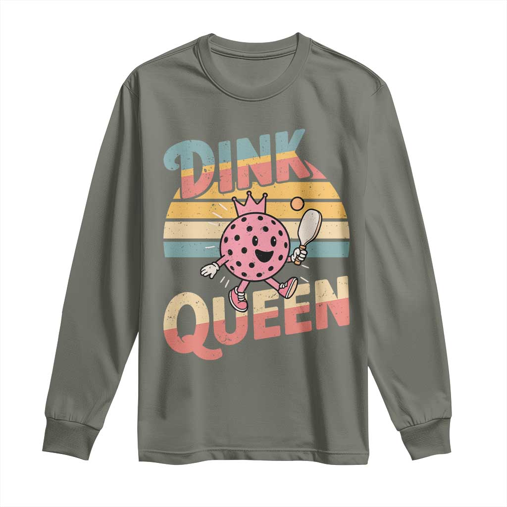Pickleball Girl Lover Long Sleeve Shirt Dink Queen - Wonder Print Shop