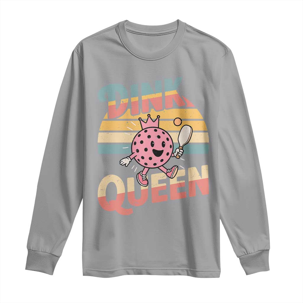 Pickleball Girl Lover Long Sleeve Shirt Dink Queen - Wonder Print Shop