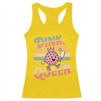 Pickleball Girl Lover Racerback Tank Top Dink Queen - Wonder Print Shop