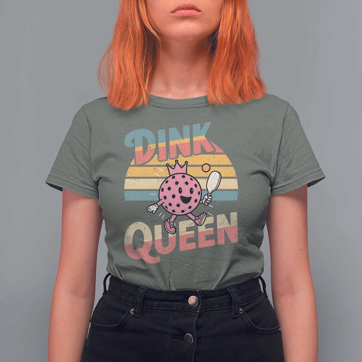 Pickleball Girl Lover T Shirt For Women Dink Queen - Wonder Print Shop