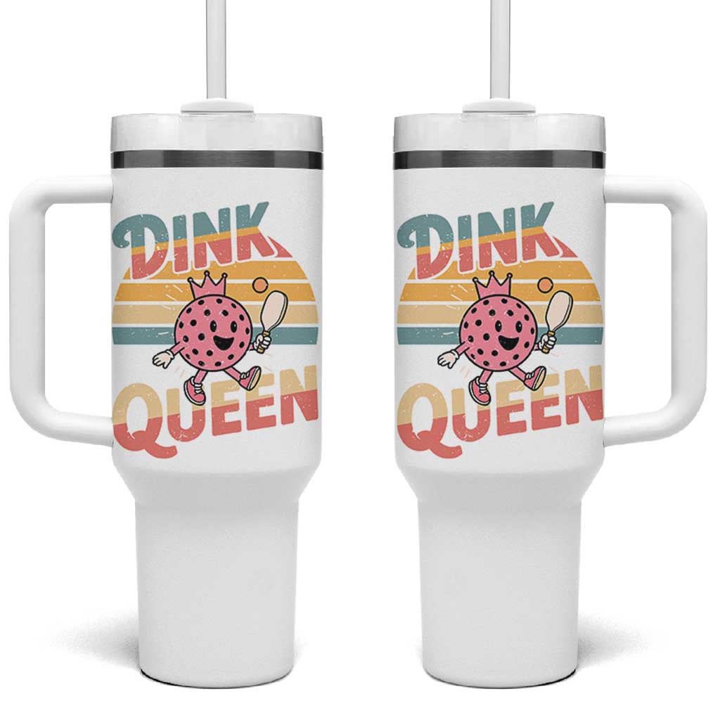 Pickleball Girl Lover Tumbler With Handle Dink Queen