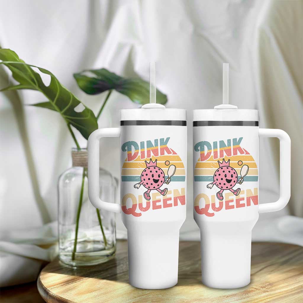 Pickleball Girl Lover Tumbler With Handle Dink Queen