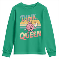 Pickleball Girl Lover Youth Sweatshirt Dink Queen - Wonder Print Shop