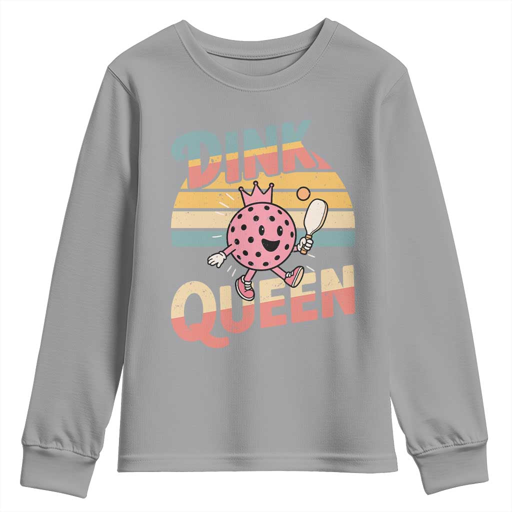 Pickleball Girl Lover Youth Sweatshirt Dink Queen - Wonder Print Shop