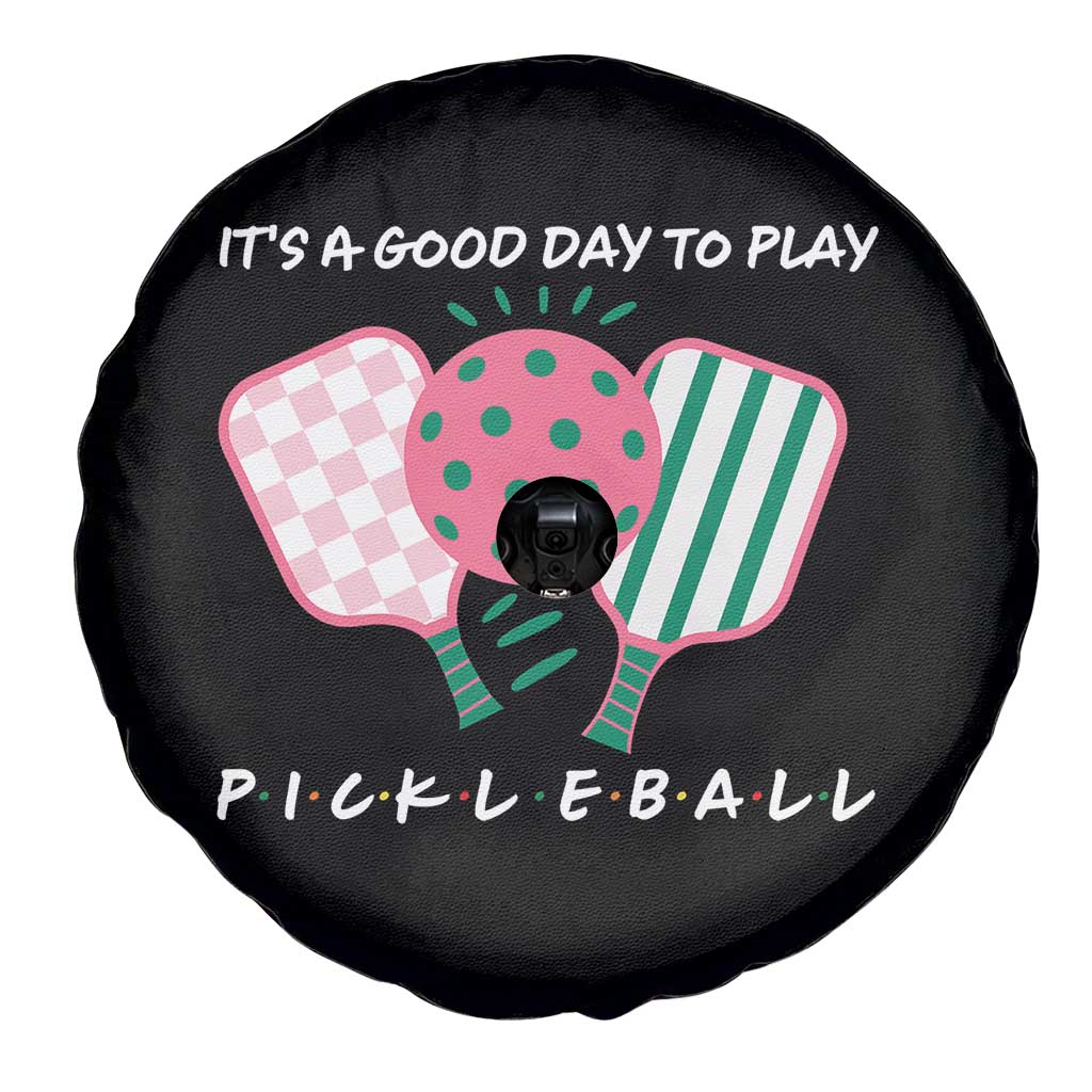 Pickleball Girl Lover Spare Tire Cover It Is A Good Day To Play Quote - Wonder Print Shop