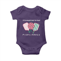 Pickleball Girl Lover Baby Onesie It Is A Good Day To Play Quote - Wonder Print Shop