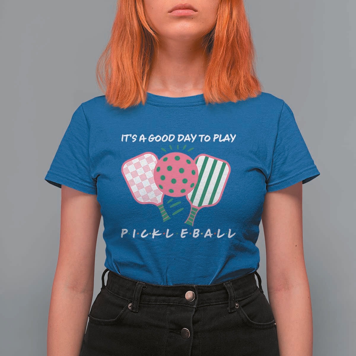 Pickleball Girl Lover T Shirt For Women It Is A Good Day To Play Quote - Wonder Print Shop