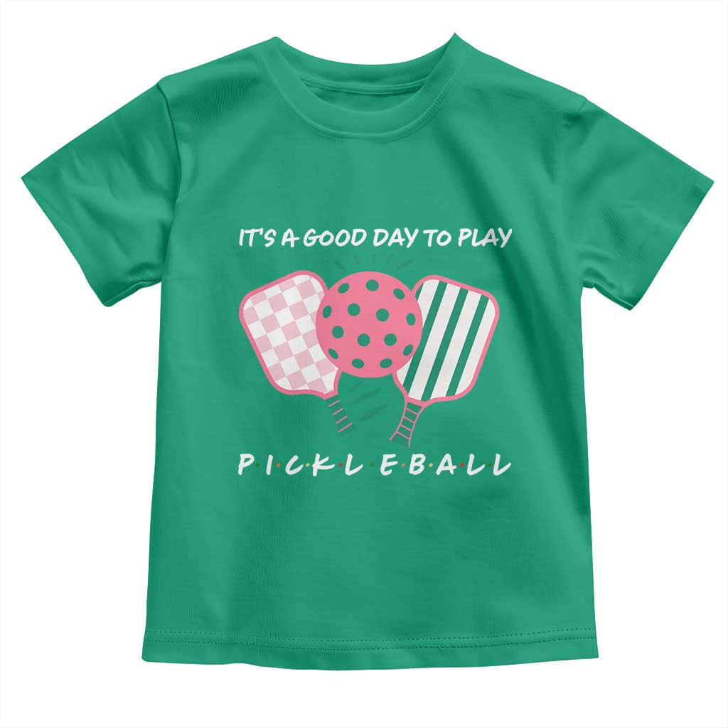 Pickleball Girl Lover Toddler T Shirt It Is A Good Day To Play Quote - Wonder Print Shop