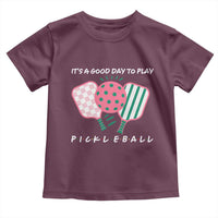 Pickleball Girl Lover Toddler T Shirt It Is A Good Day To Play Quote - Wonder Print Shop
