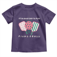 Pickleball Girl Lover Toddler T Shirt It Is A Good Day To Play Quote - Wonder Print Shop