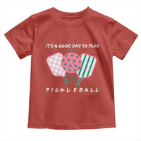 Pickleball Girl Lover Toddler T Shirt It Is A Good Day To Play Quote - Wonder Print Shop