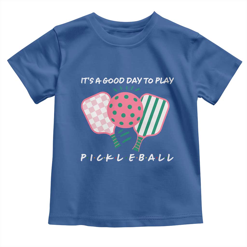 Pickleball Girl Lover Toddler T Shirt It Is A Good Day To Play Quote - Wonder Print Shop