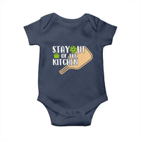 Funny Pickleball Baby Onesie Stay Out Of The Kitchen - Wonder Print Shop