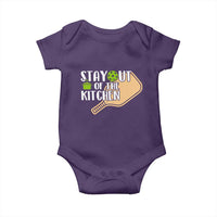 Funny Pickleball Baby Onesie Stay Out Of The Kitchen - Wonder Print Shop