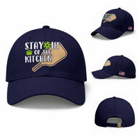 Funny Pickleball Baseball Cap Stay Out Of The Kitchen