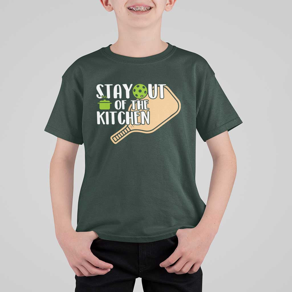 Funny Pickleball T Shirt For Kid Stay Out Of The Kitchen - Wonder Print Shop