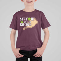Funny Pickleball T Shirt For Kid Stay Out Of The Kitchen - Wonder Print Shop