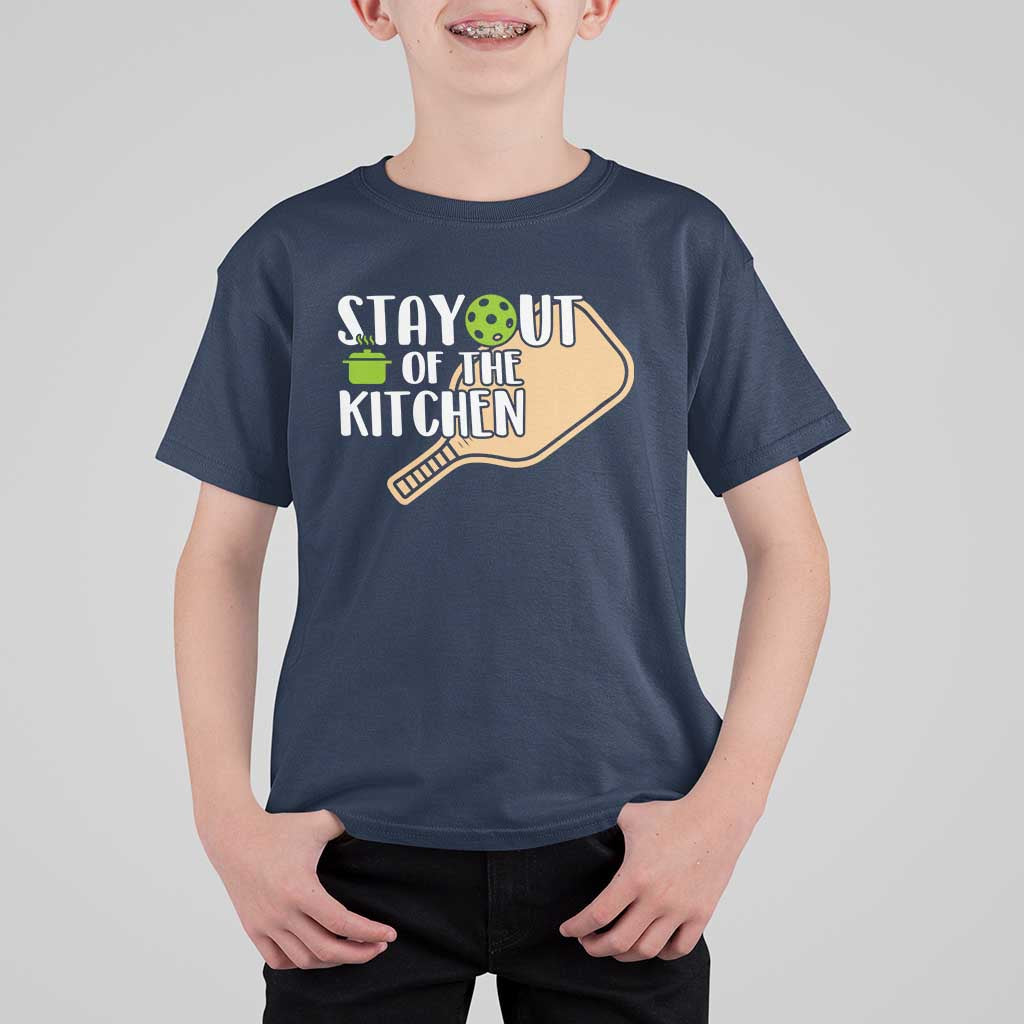 Funny Pickleball T Shirt For Kid Stay Out Of The Kitchen - Wonder Print Shop