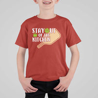 Funny Pickleball T Shirt For Kid Stay Out Of The Kitchen - Wonder Print Shop