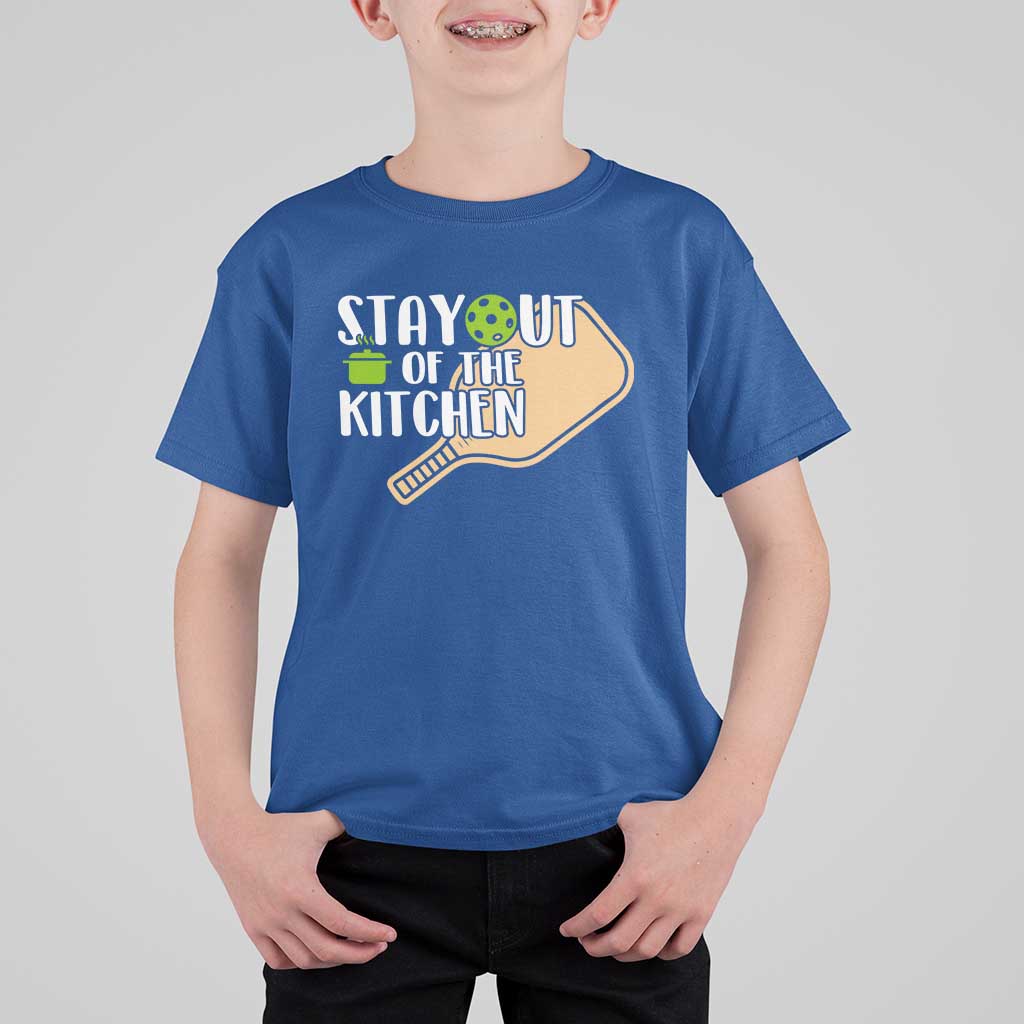 Funny Pickleball T Shirt For Kid Stay Out Of The Kitchen - Wonder Print Shop