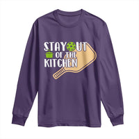 Funny Pickleball Long Sleeve Shirt Stay Out Of The Kitchen - Wonder Print Shop