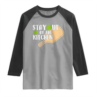 Funny Pickleball Raglan Shirt Stay Out Of The Kitchen - Wonder Print Shop