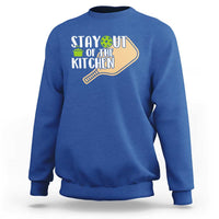 Funny Pickleball Sweatshirt Stay Out Of The Kitchen - Wonder Print Shop