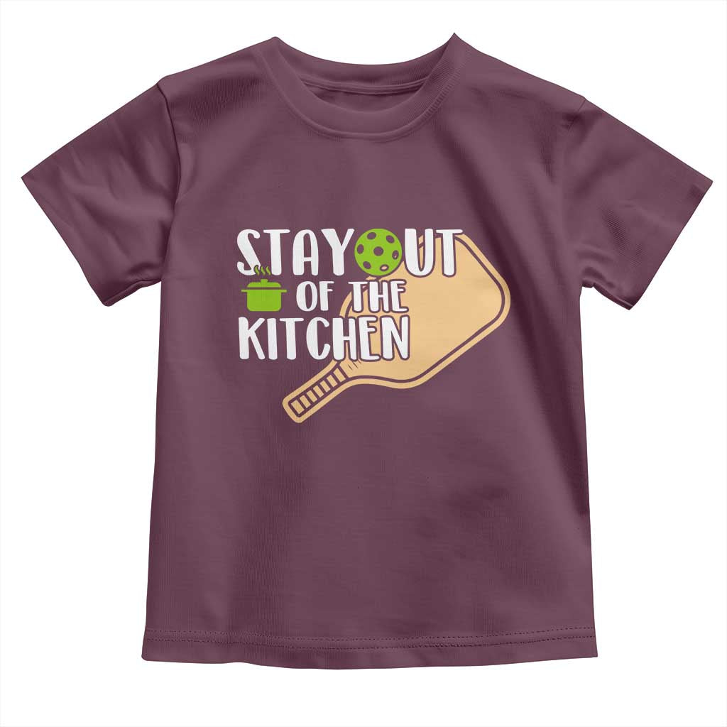Funny Pickleball Toddler T Shirt Stay Out Of The Kitchen - Wonder Print Shop