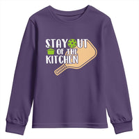 Funny Pickleball Youth Sweatshirt Stay Out Of The Kitchen - Wonder Print Shop