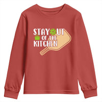 Funny Pickleball Youth Sweatshirt Stay Out Of The Kitchen - Wonder Print Shop