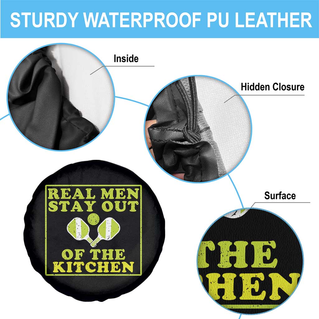 Funny Pickleball Spare Tire Cover Stay Out Of The Kitchen For Men - Wonder Print Shop