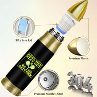 Funny Pickleball Bullet Tumbler Stay Out Of The Kitchen For Men