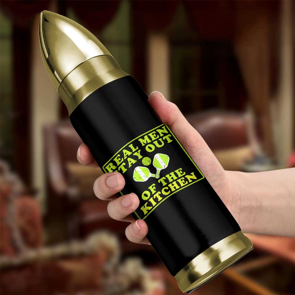 Funny Pickleball Bullet Tumbler Stay Out Of The Kitchen For Men