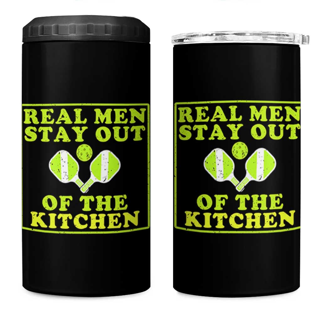 Funny Pickleball 4 in 1 Can Cooler Tumbler Stay Out Of The Kitchen For Men