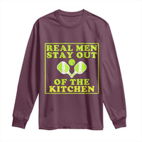 Funny Pickleball Long Sleeve Shirt Stay Out Of The Kitchen For Men - Wonder Print Shop