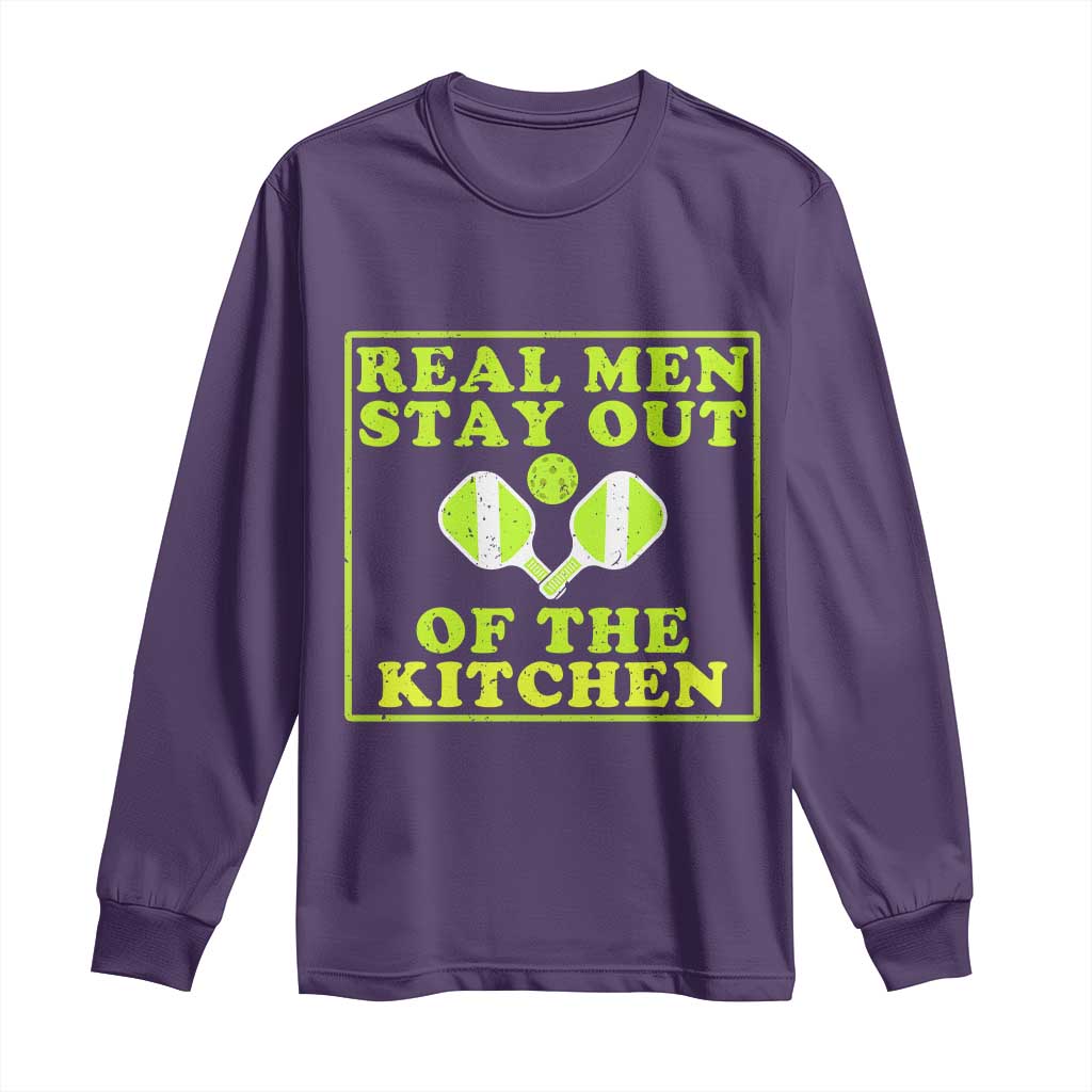Funny Pickleball Long Sleeve Shirt Stay Out Of The Kitchen For Men - Wonder Print Shop