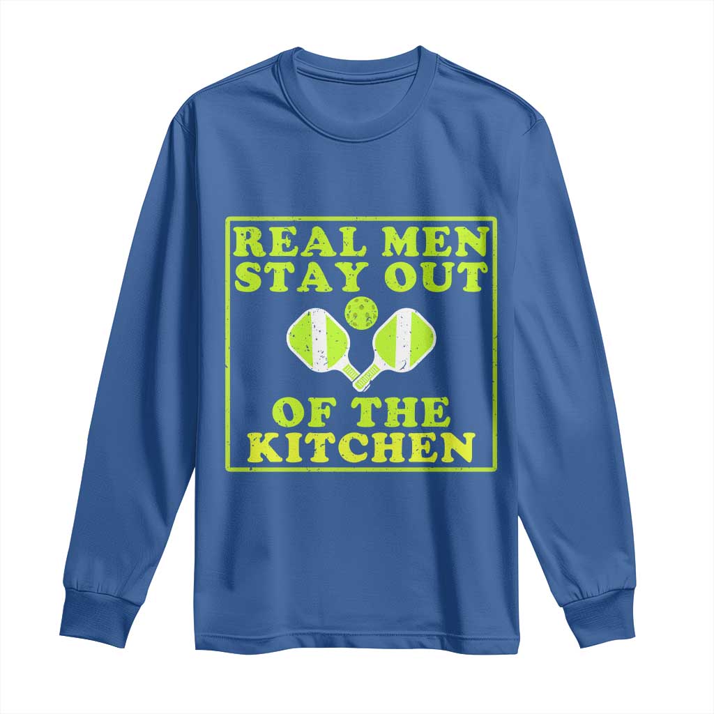 Funny Pickleball Long Sleeve Shirt Stay Out Of The Kitchen For Men - Wonder Print Shop